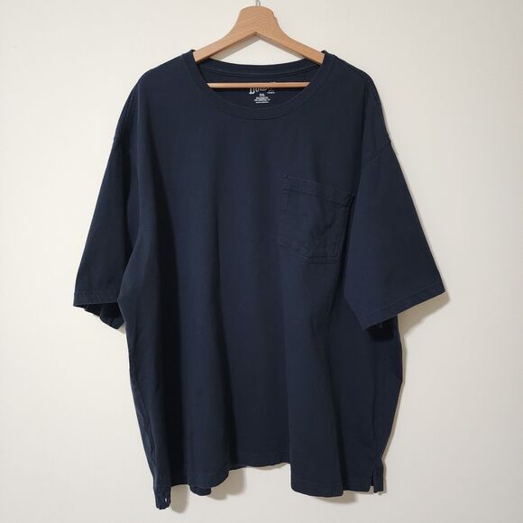 Duluth Trading Men's Relaxed Fit Un-Longtail T-Shirt Short Sleeve Navy Size 3XL - Picture 1 of 7
